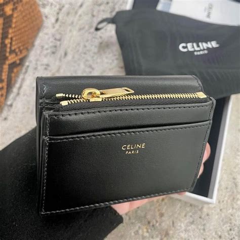 celine wallet detachable card holder|Celine triomphe wallet.